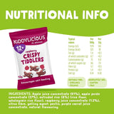 Kiddylicious Raspberry Crispy Tiddlers 12+ months 12g