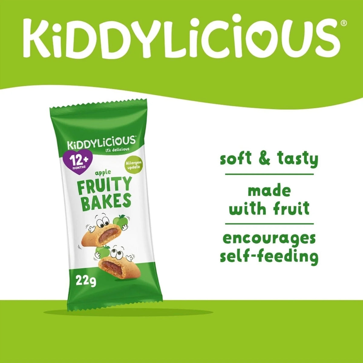 Kiddylicious Apple Fruity Bakes 12+ months 132g (6x22g)