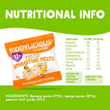 Kiddylicious Banana Mango & Passion Fruit Smoothie Melts 12+ months 24g (4x6g)