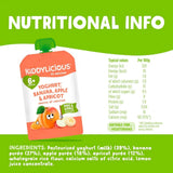 Kiddylicious Pouches Yogurt, Banana, Apple & Apricot 6+ months 100g