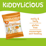 Kiddylicious Banana & Pumpkin Melty Buttons 9+ months 30g (5x6g) - ebebek