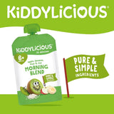 Kiddylicious Pouches Morning Blend Kiwi Rice 6+ months 100g