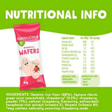Kiddylicious Mini Strawberry Wafers 6+ months 16g (4x4g)