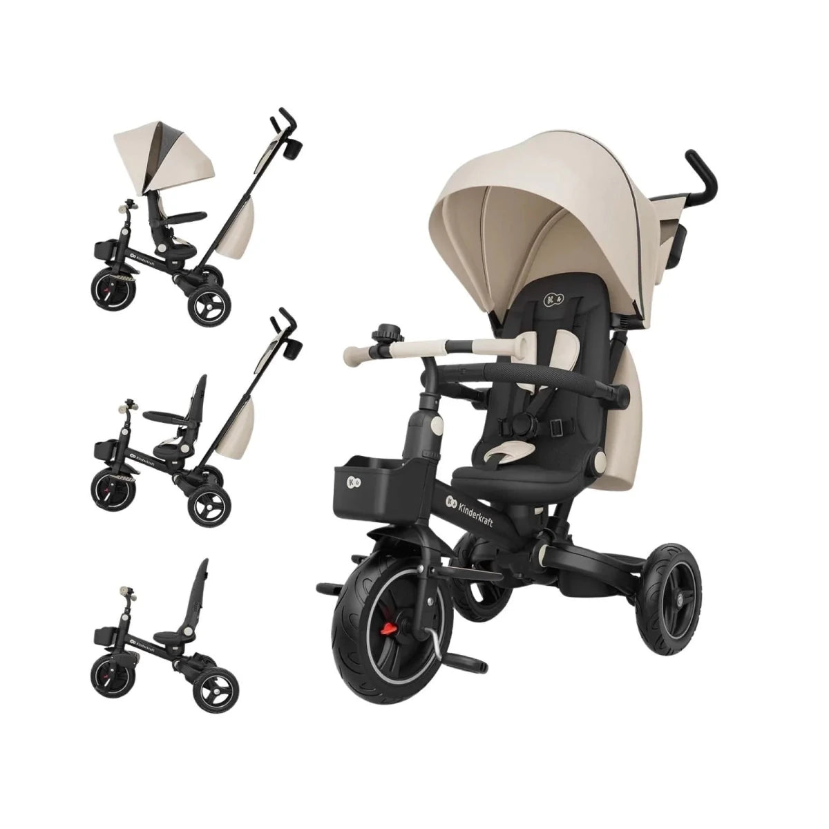 Kinderkraft Spinstep 2 Plus Tricycle - Beige - ebebek
