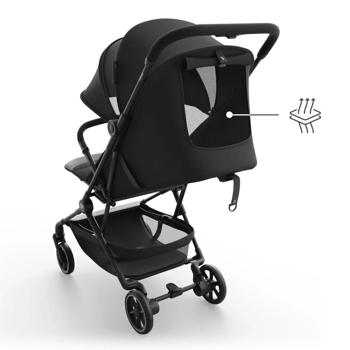 Kinderkraft Nebo Compact Stroller - Midnight Black Midnight Black - ebebek