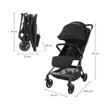 Kinderkraft Nebo Compact Stroller - Midnight Black Midnight Black - ebebek