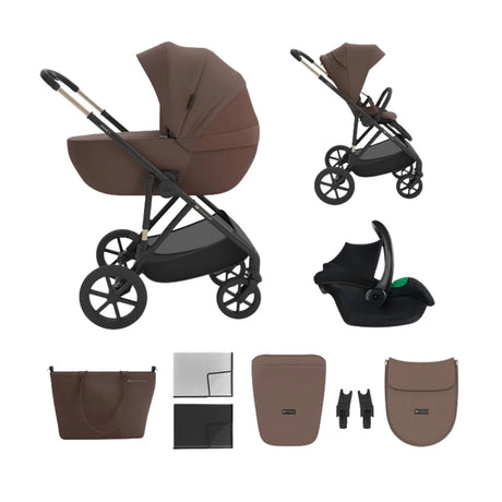 Kinderkraft Prime 3 3-in-1 Travel System - Velvet Mocca Velvet Mocca - ebebek