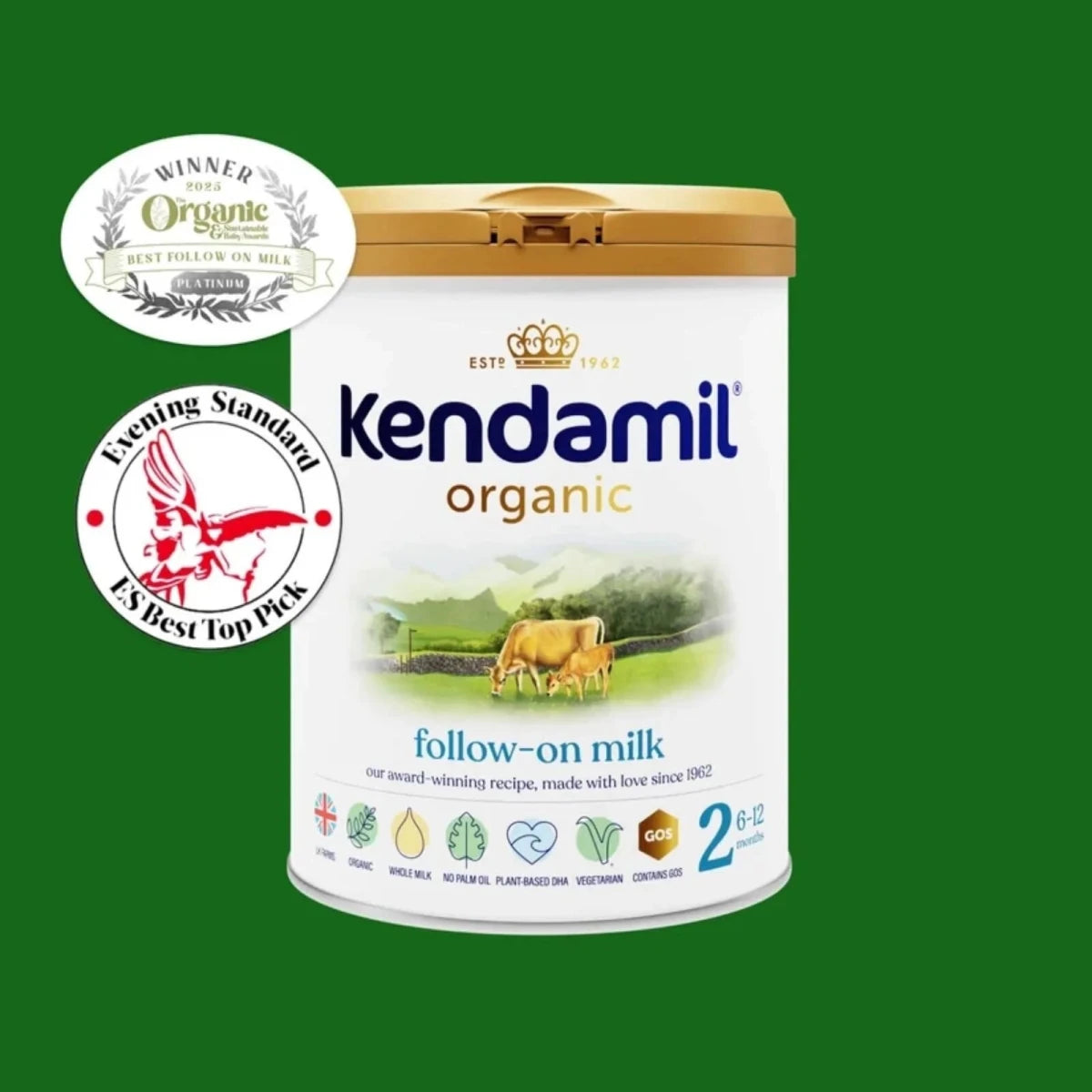 Kendamil Stage 2 Organic Follow On Milk Formula 6-12 months 800g - ebebek