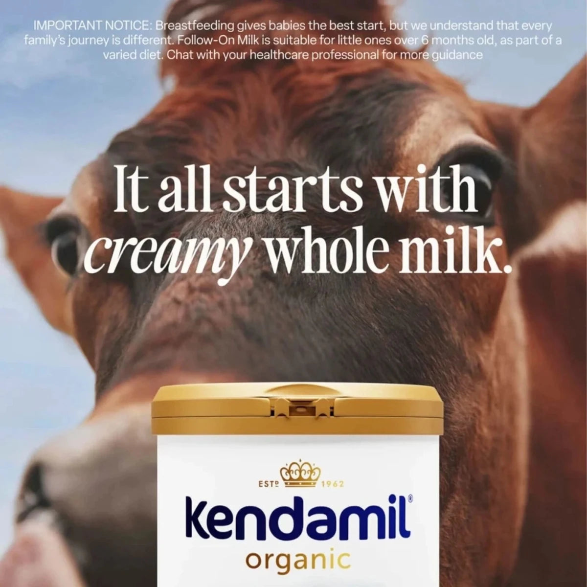 Kendamil Stage 2 Organic Follow On Milk Formula 6-12 months 800g - ebebek