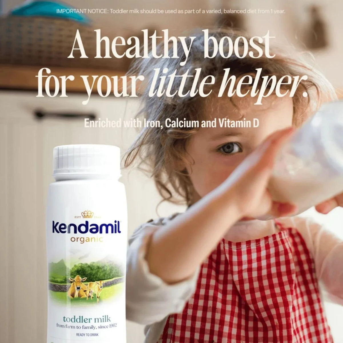 Kendamil Stage 3 Organic Ready to Feed First Infant Milk 1200ml (6x200ml)