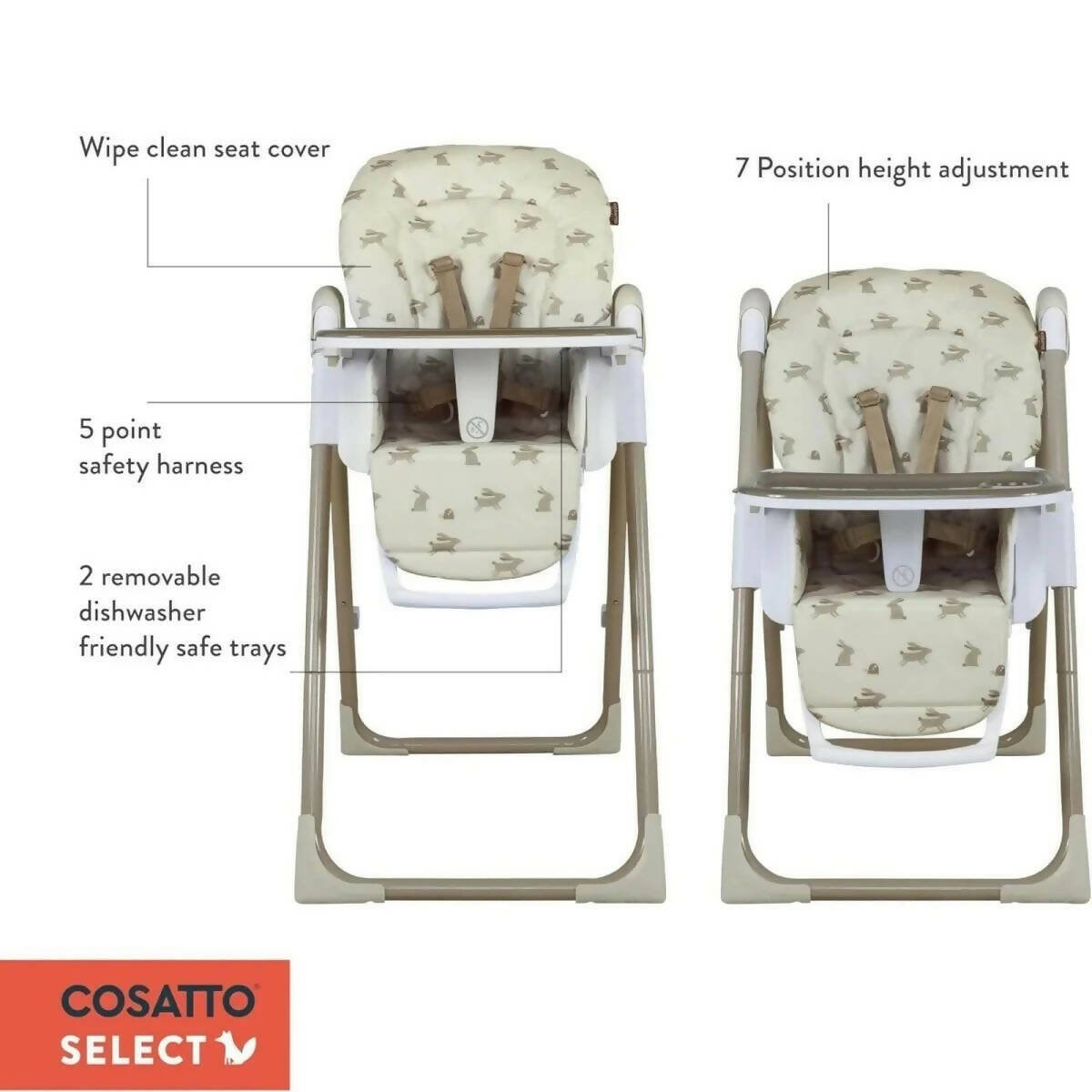 Cosatto Pip 0+ Highchair - Beep Beep Beep Beep - ebebek
