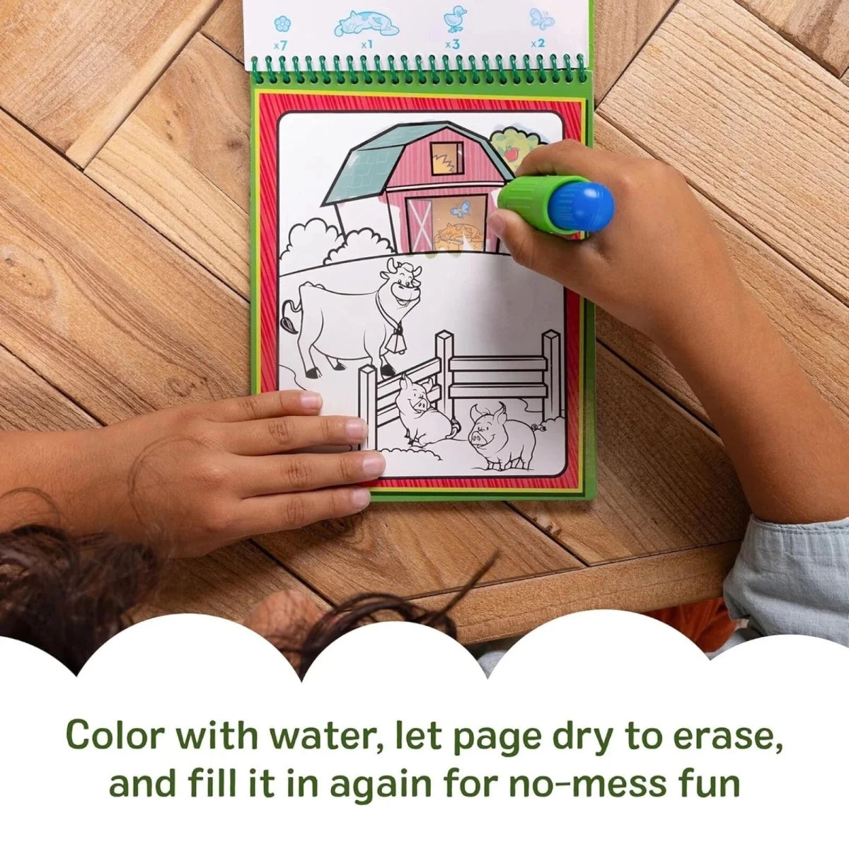 Melissa & Doug Water Wow Animals Coloring Book - ebebek