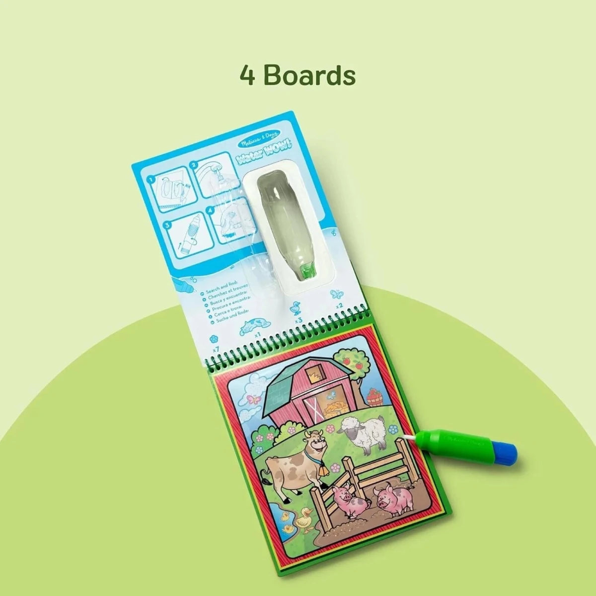 Melissa & Doug Water Wow Animals Coloring Book - ebebek