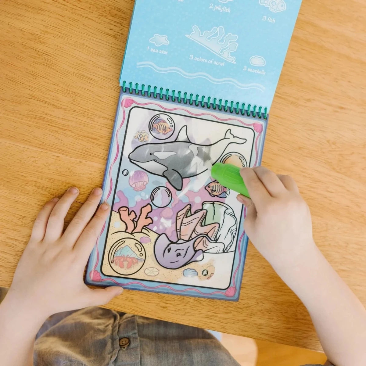 Melissa & Doug Water Wow Animals Coloring Book - ebebek