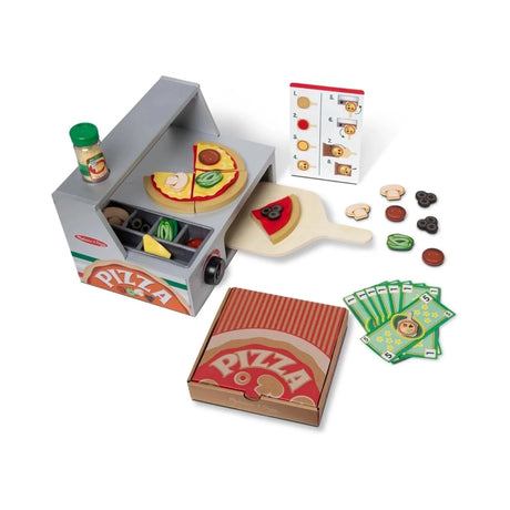 Melissa & Doug Wooden Pizza Counter Play Set - ebebek