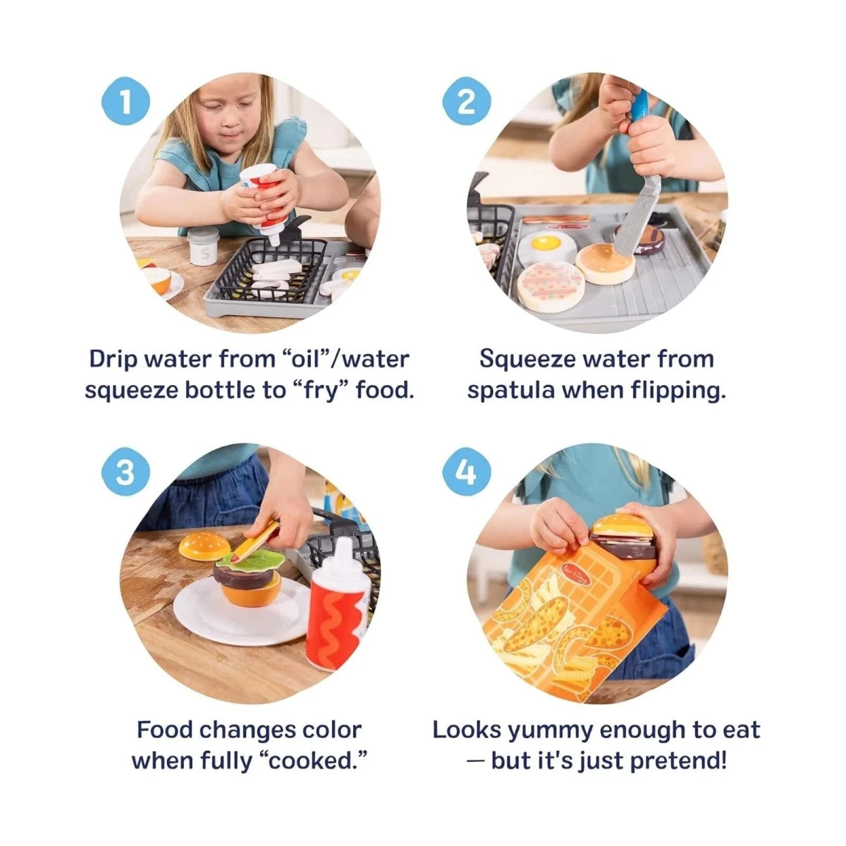 Melissa & Doug Flip & Fry Grill Play Set - ebebek