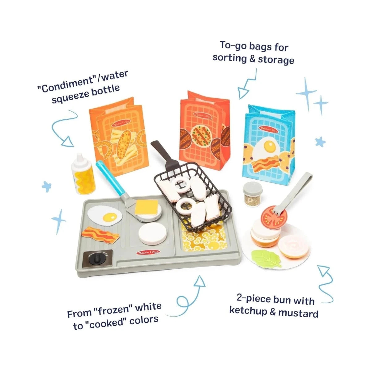 Melissa & Doug Flip & Fry Grill Play Set - ebebek