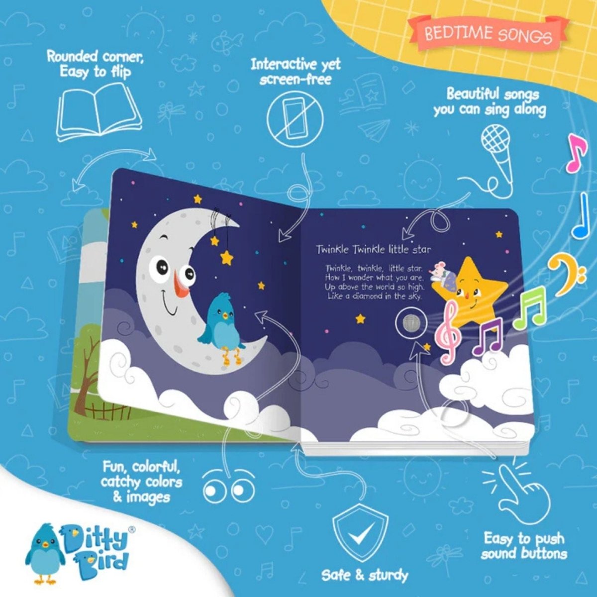 Ditty Bird Bedtime Songs Book - ebebek - Black Friday