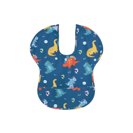 Messy Duck Short Sleeve Baby Weaning Bib - Dino World - ebebek