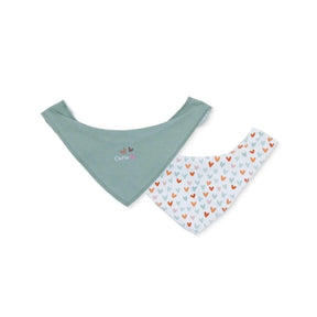 Messy Duck Bandana Baby Bibs Pack of 2 - Little Hearts - ebebek