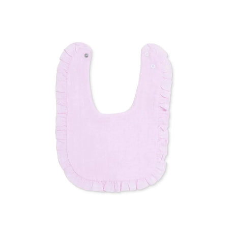 Messy Duck Frilled Muslin Baby Bib - Baby Pink - ebebek