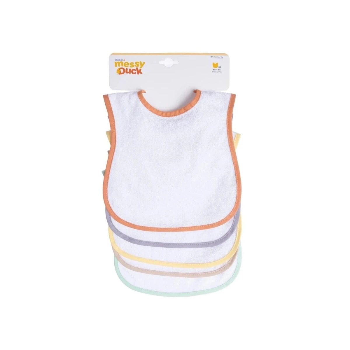 Messy Duck Waterproof Baby Bib Pack of 5 - ebebek