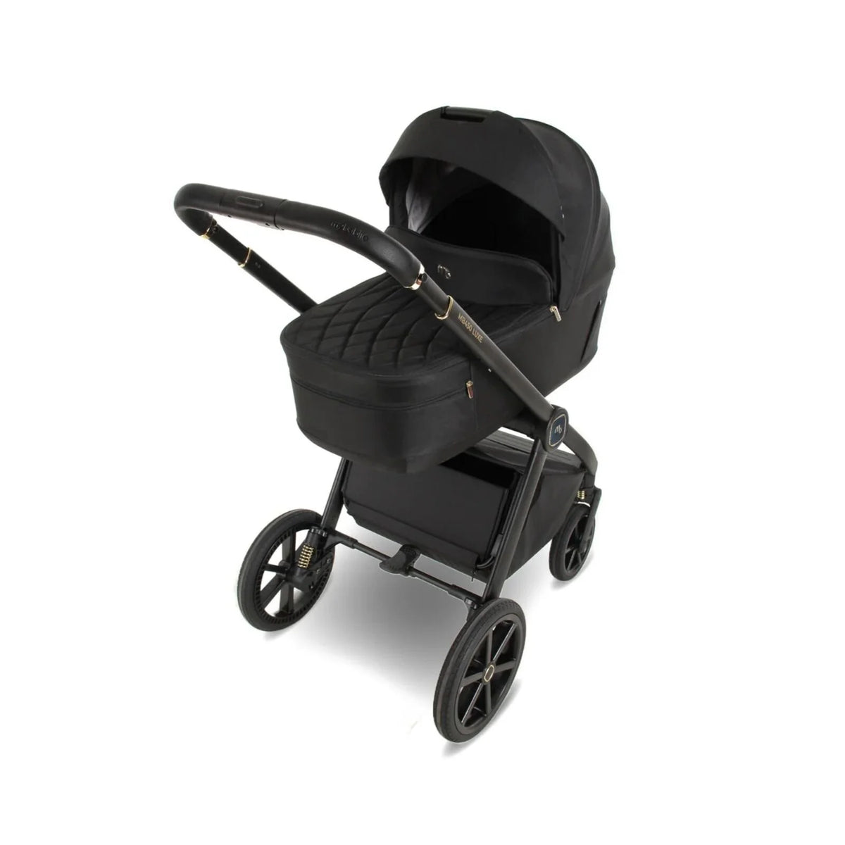 My Babiie MB450 Luxe 3-in-1 Travel System with Rotating Car Seat,Base & Toddler Seat - Black
