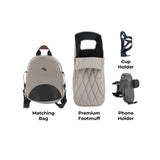 My Babiie MB450 Luxe 3-in-1 Travel System with Rotating Car Seat,Base & Toddler Seat - Mink