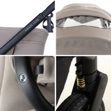 My Babiie MB450 Luxe 3-in-1 Travel System with Rotating Car Seat,Base & Toddler Seat - Mink