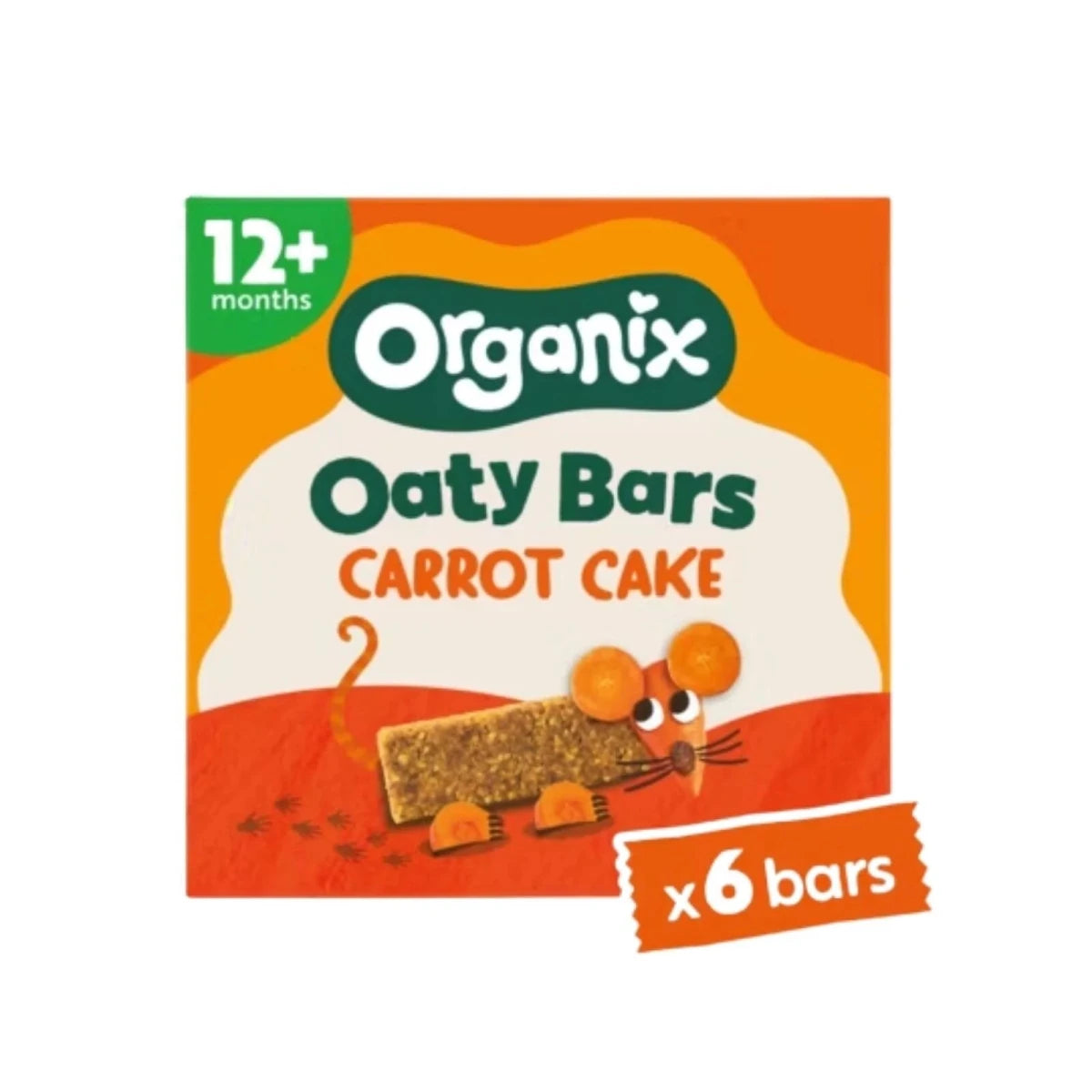 Organix Carrot Cake Organic Soft Oaty Bars 12+ months 138g (6x23g) - ebebek