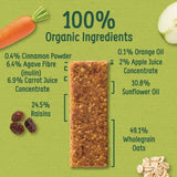 Organix Carrot Cake Organic Soft Oaty Bars 12+ months 138g (6x23g) - ebebek