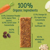 Organix Carrot Cake Organic Soft Oaty Bars 12+ months 138g (6x23g) - ebebek