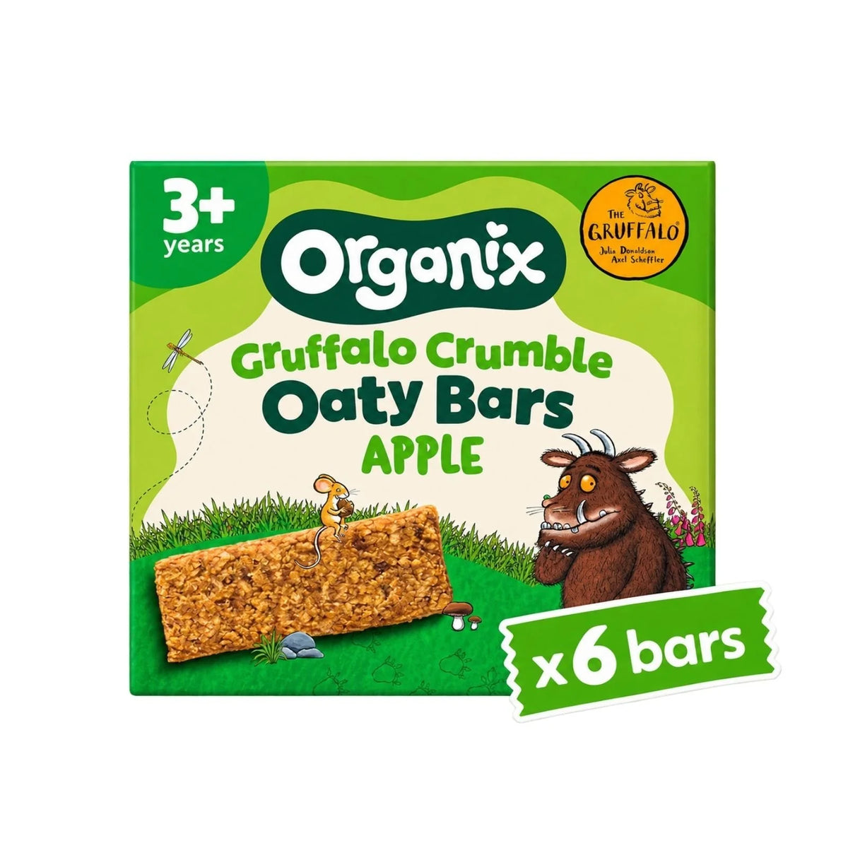 Organix Gruffalo Apple Crumble Oaty Bar 12+ months 138g (6x23g)