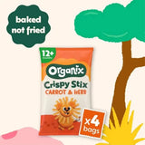 Organix Carrot & Herb Stix Puffs 12+ months 60g (4x15g) - ebebek