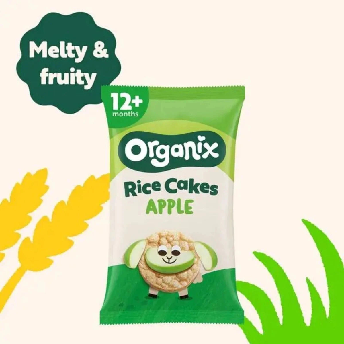 Organix Apple Rice Cake Clouds 12+ months 40g - ebebek