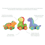 Orange Tree Toys First Dinosaurs Wheelies - ebebek