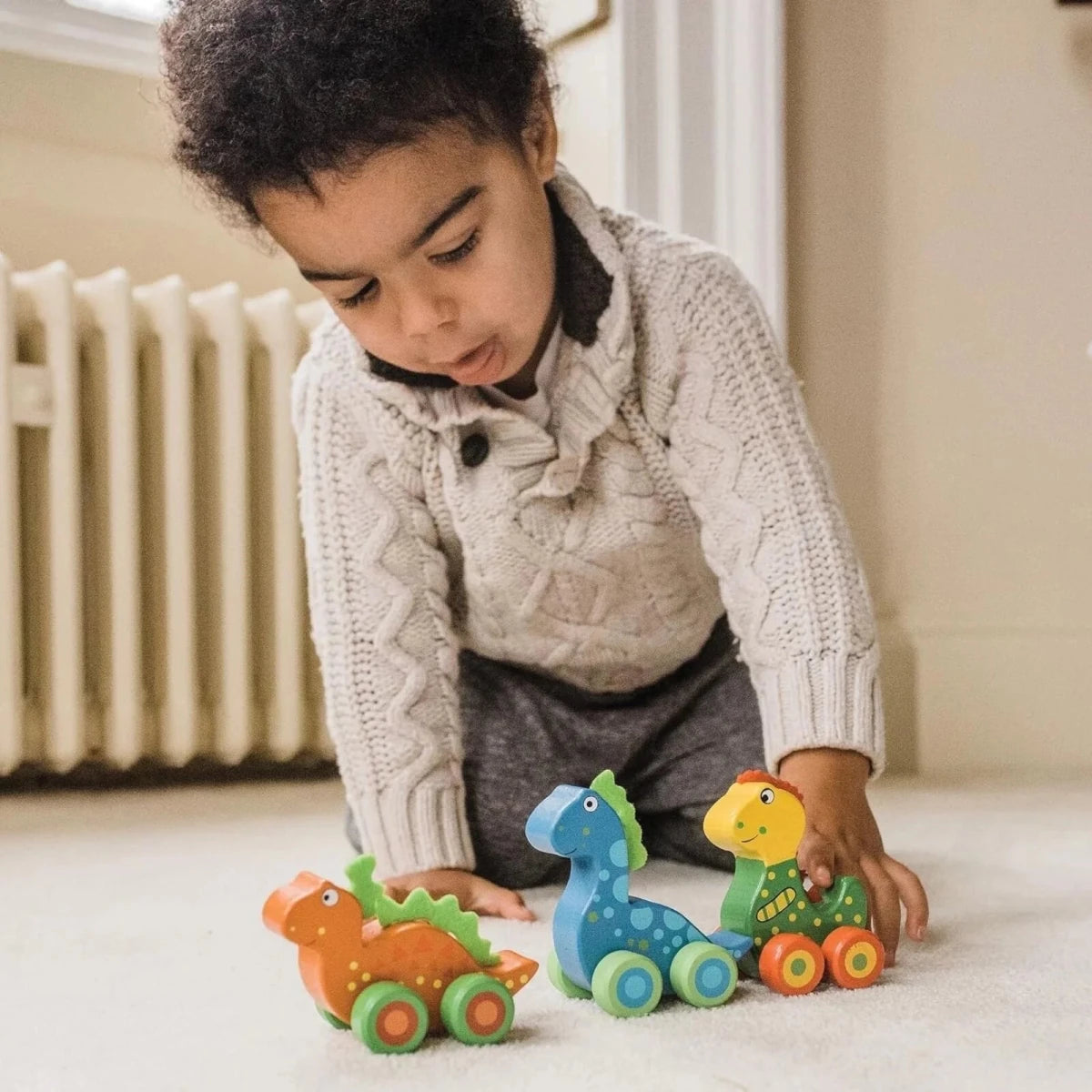 Orange Tree Toys First Dinosaurs Wheelies - ebebek