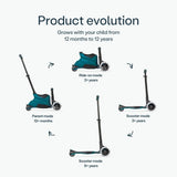 smarTrike Xtend Ride On Scooter Plus - Teal - ebebek