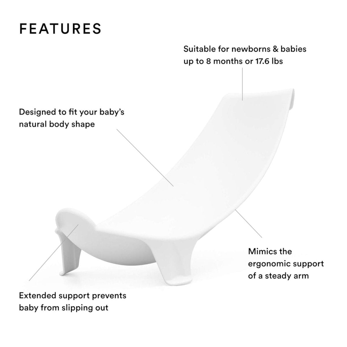Stokke Flexi Bath Baby Support - White - ebebek