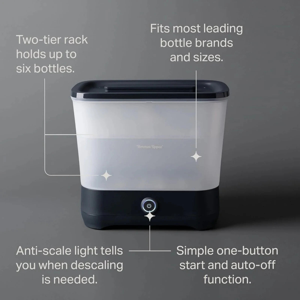 Tommee Tippee Electric Steriliser – Black - ebebek