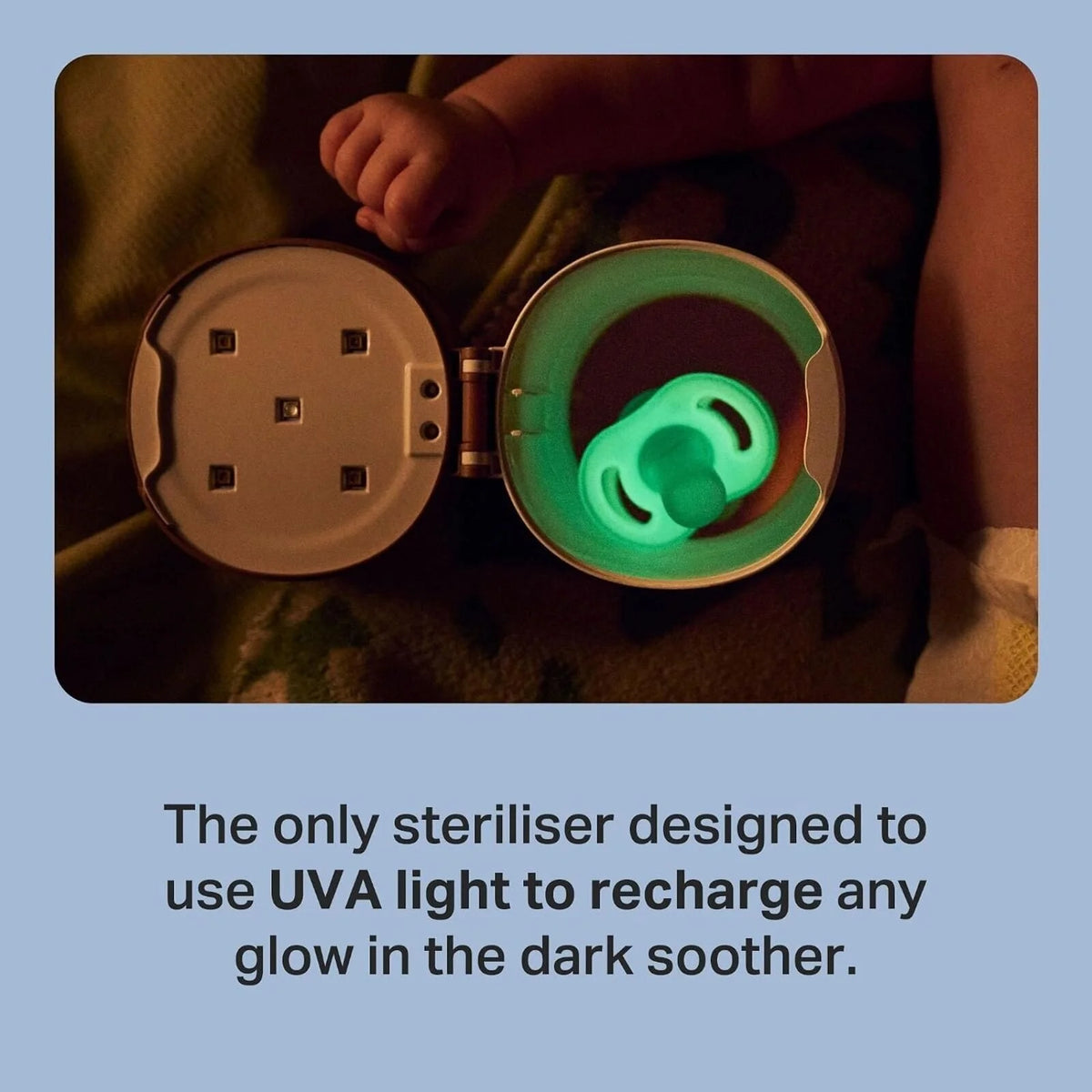 Tommee Tippee NightGlow Pod UV Soother Charger & Steriliser