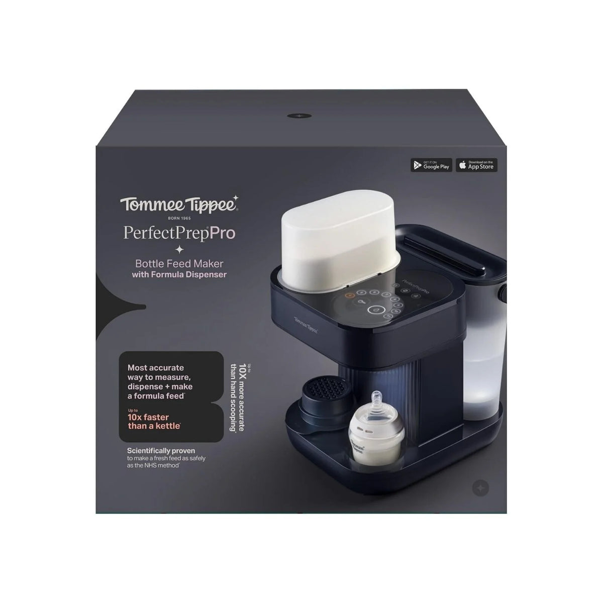 Tommee Tippee Perfect Prep Pro Bottle Formula Feed Maker - Black