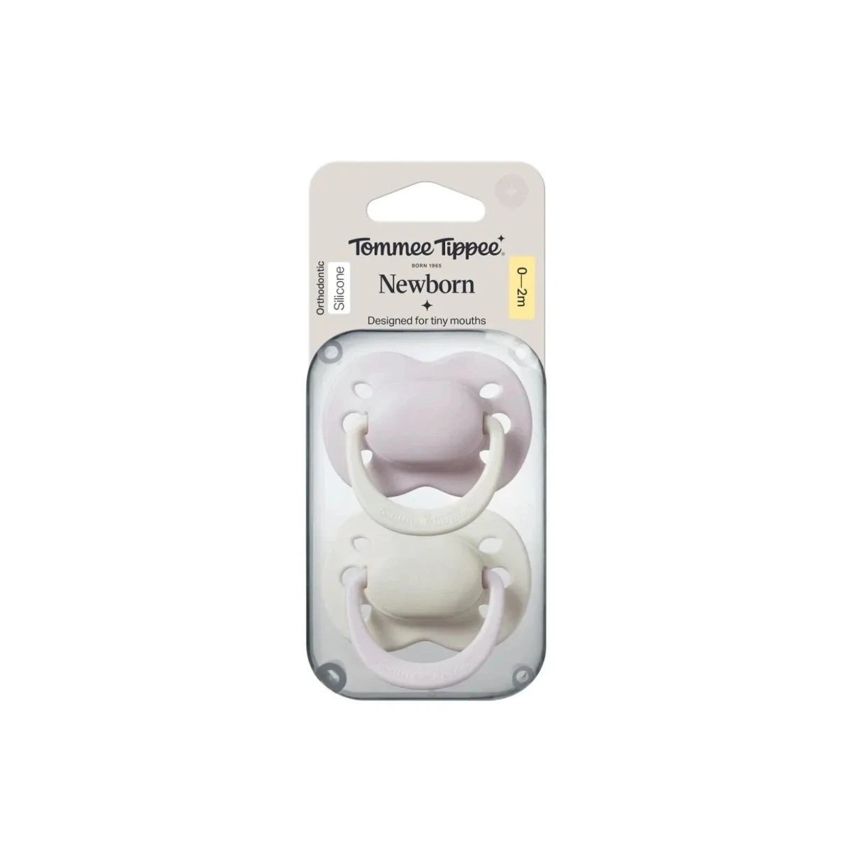Tommee Tippee Newborn Silicone Soother Girl 0-2 months Pack of 2 - Pink - ebebek