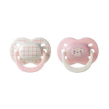 Tommee Tippee Ultra Fit Silicone Soother Girl 0-6 months Pack of 2