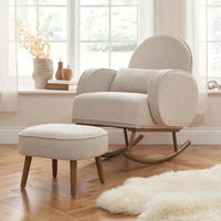 Tutti Bambini Micah Rocking Chair & Footstool - Boucle Biscuit Boucle Biscuit - ebebek