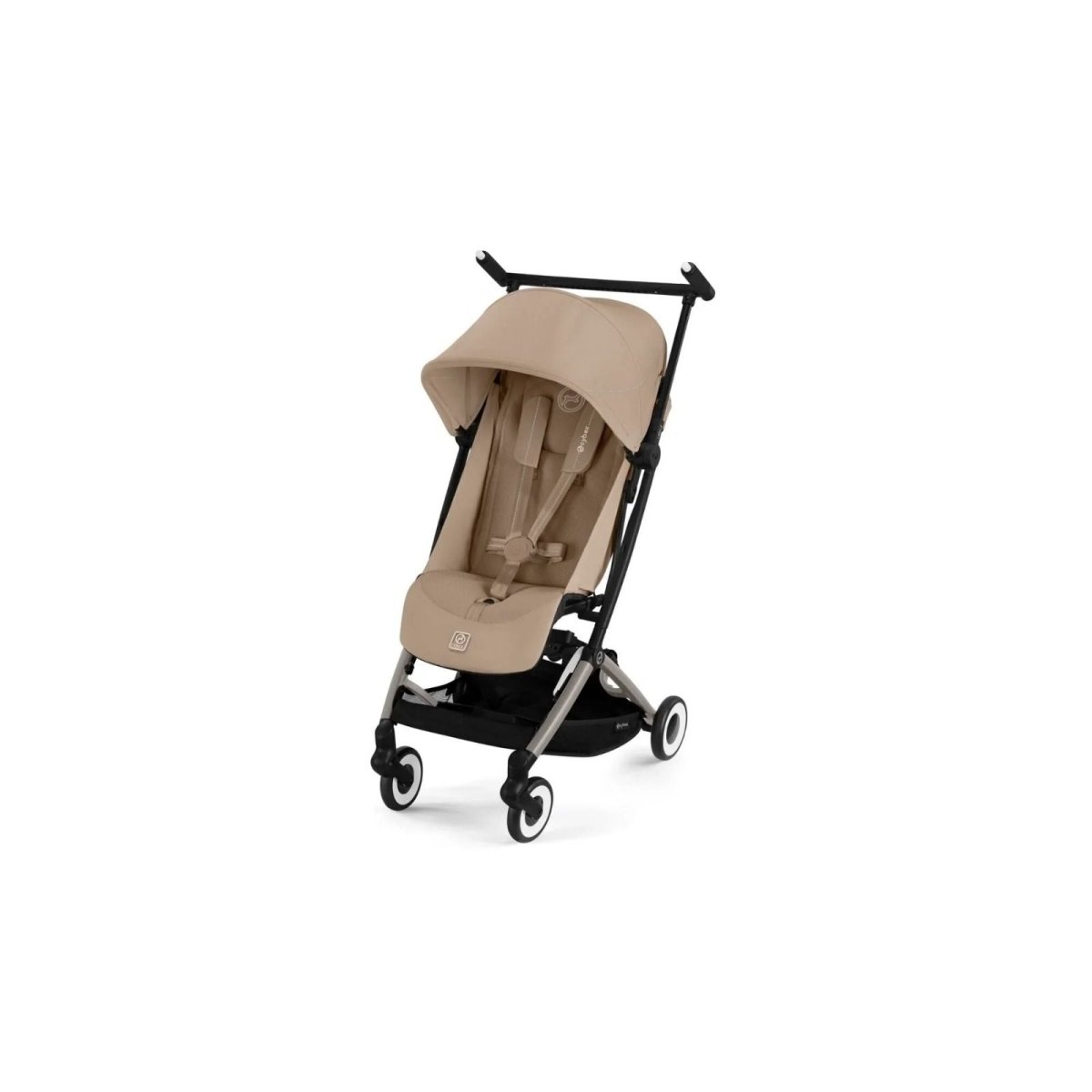 Cybex Libelle Pushchair V2 Pushchair with Cloud G Car Seat & Base Travel System Bundle - Almond Beige - ebebek - Christmas