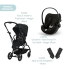 Cybex Eezy S Twist+2 Pushchair with Cloud G Car Seat Travel System Bundle - Black - ebebek - Christmas