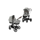 Cybex Eos Lux Silver Pushchair with Cloud G Car Seat Travel System Bundle - Stone Grey - ebebek - Christmas