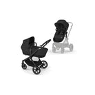 Cybex Eos Lux Silver Pushchair with Cloud G Car Seat Travel System Bundle - Moon Black - ebebek - Christmas