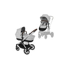 Cybex Eos Lux Silver 2 - in - 1 Pushchair with Cloud G Car Seat & Base & Snøgga Footmuff Travel System Bundle - Lava Grey - ebebek - Christmas